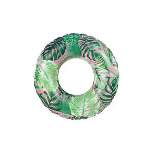 Poolcandy Tropical Palms Large Pool Tube 42" Green Pink Resort Collection Swim